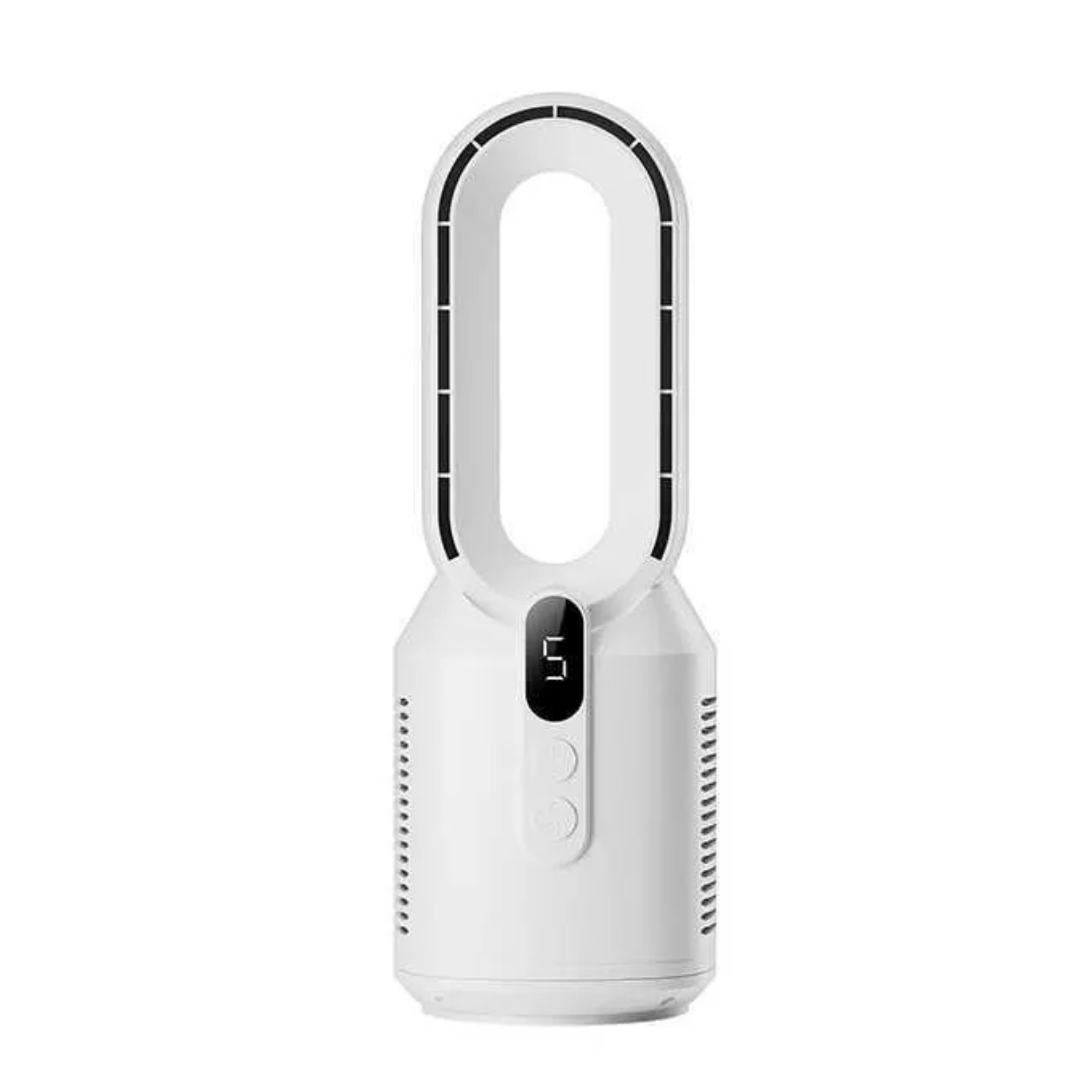 Mini ventilateur sans fil blanc au format poche pour profiter d’un air frais partout